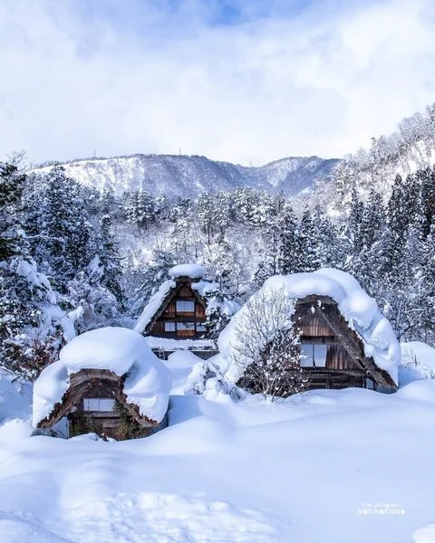 日本の原風景を感じるノスタルジックな雪景色の記事画像