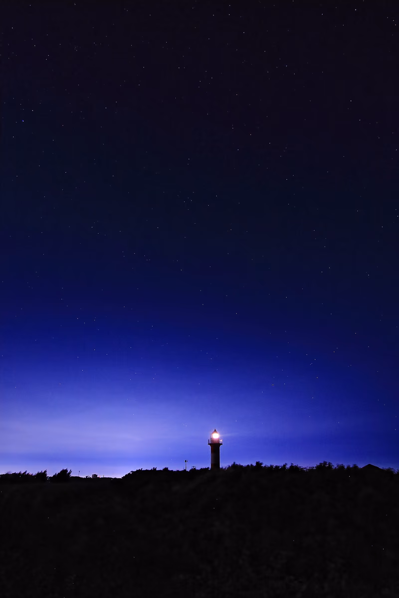 投稿写真：夜の石狩灯台