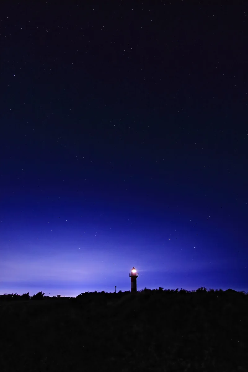 投稿写真：夜の石狩灯台