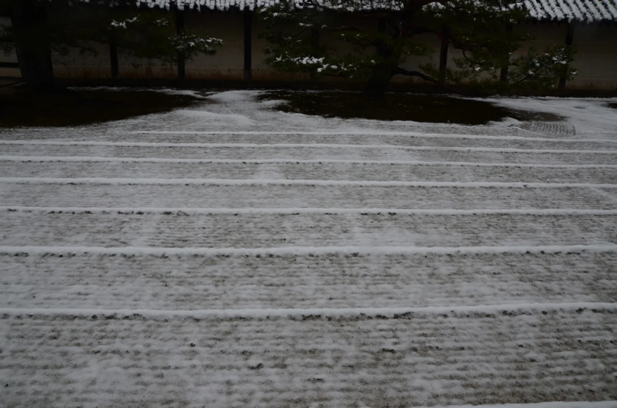 投稿写真：天龍寺　雪の庭園