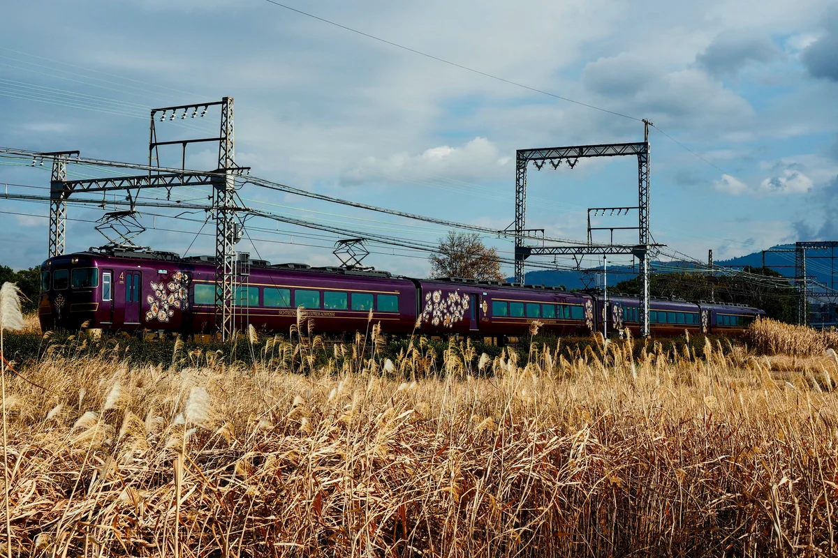 投稿写真：平城京跡を走る観光特急あおによし