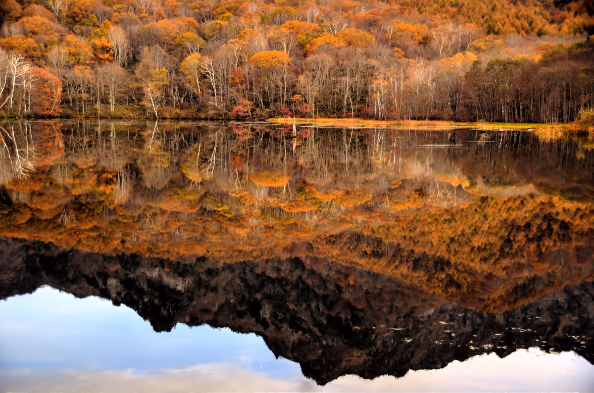 投稿写真：戸隠鏡池秋紅葉