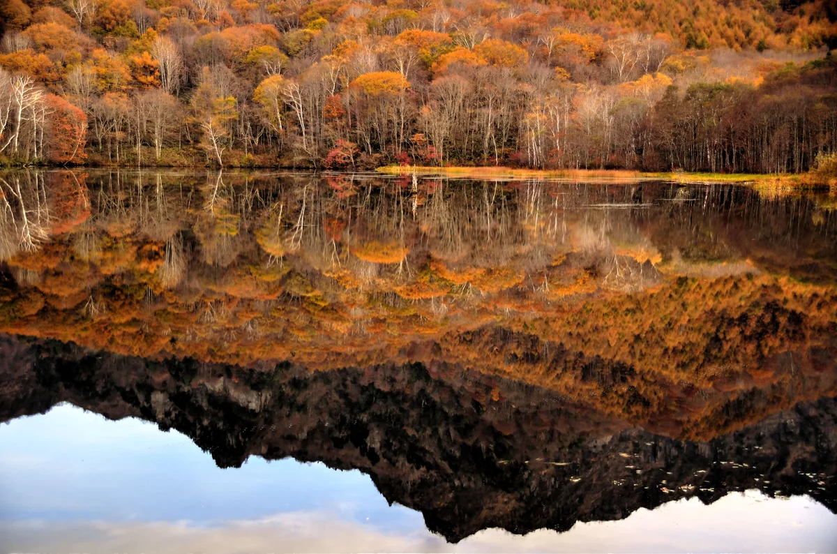 投稿写真：戸隠鏡池秋紅葉