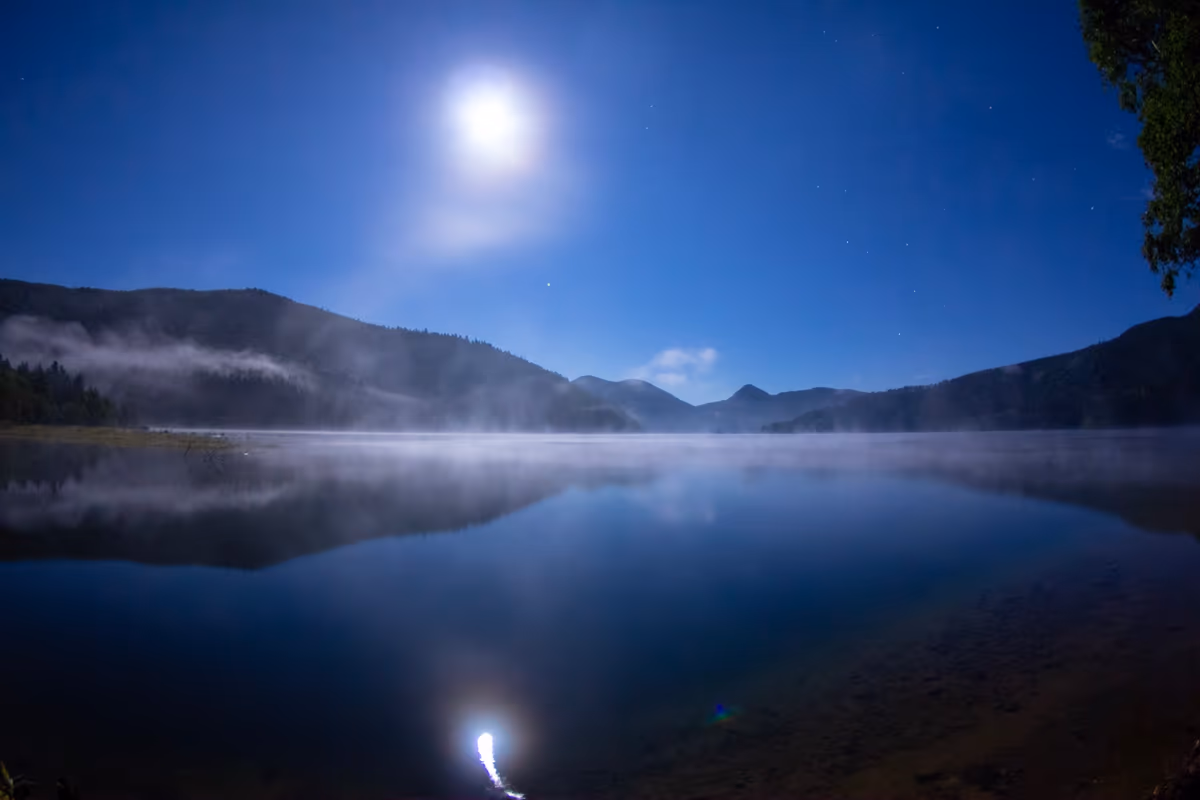 投稿写真：月夜の然別湖
