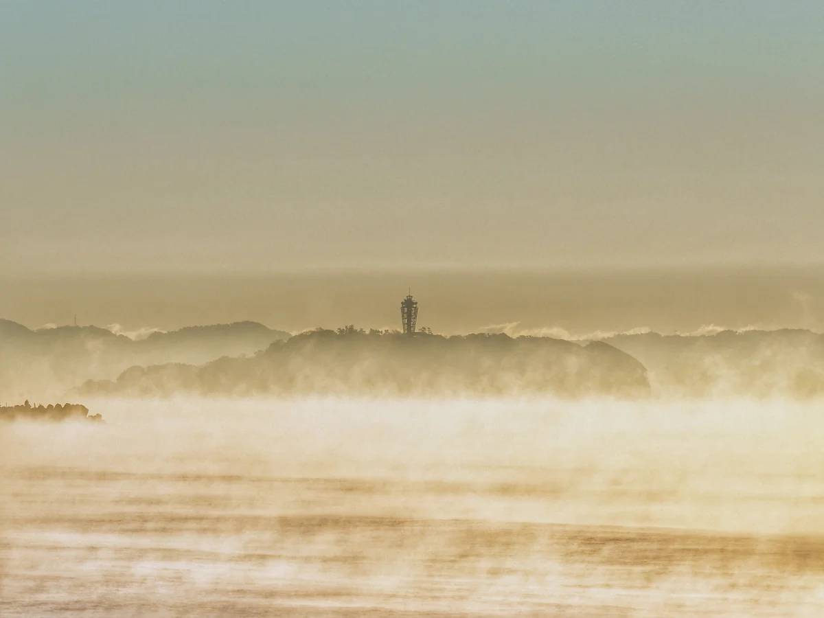 投稿写真：湘南海岸毛嵐と江ノ島
