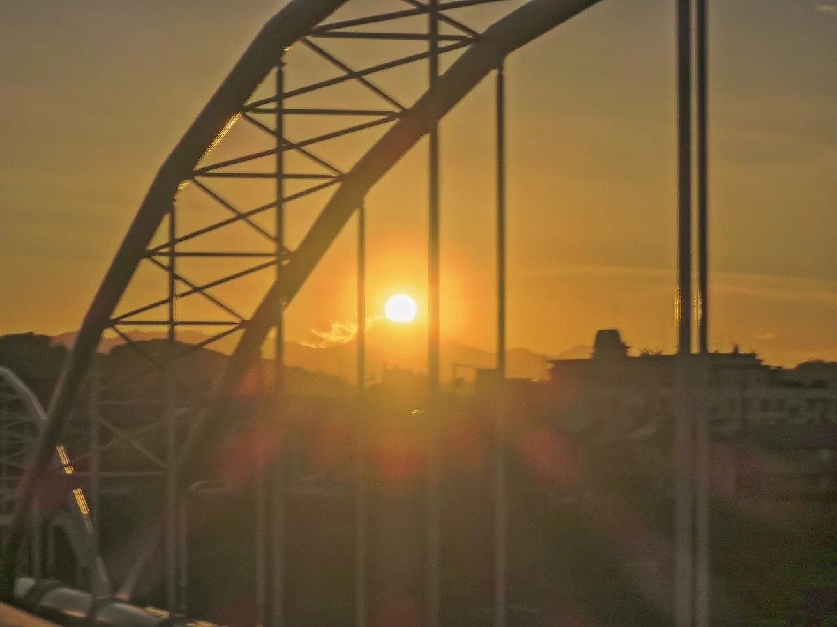 投稿写真：ダイヤモンド富士の始まり