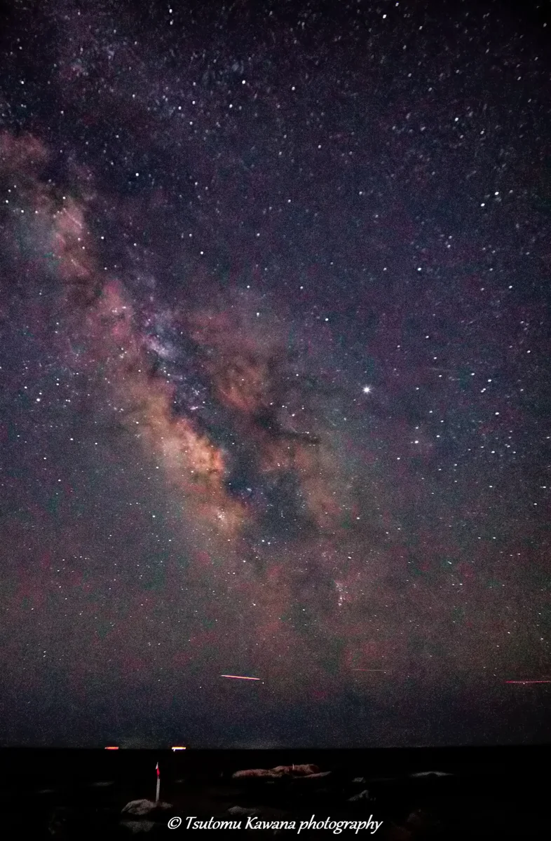 投稿写真：房総の海へ流るる、天の川