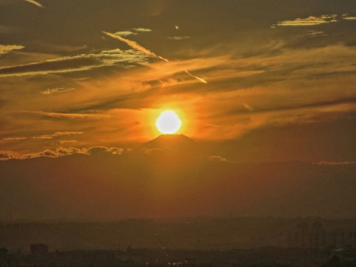 投稿写真：ダイヤモンド富士の始まり