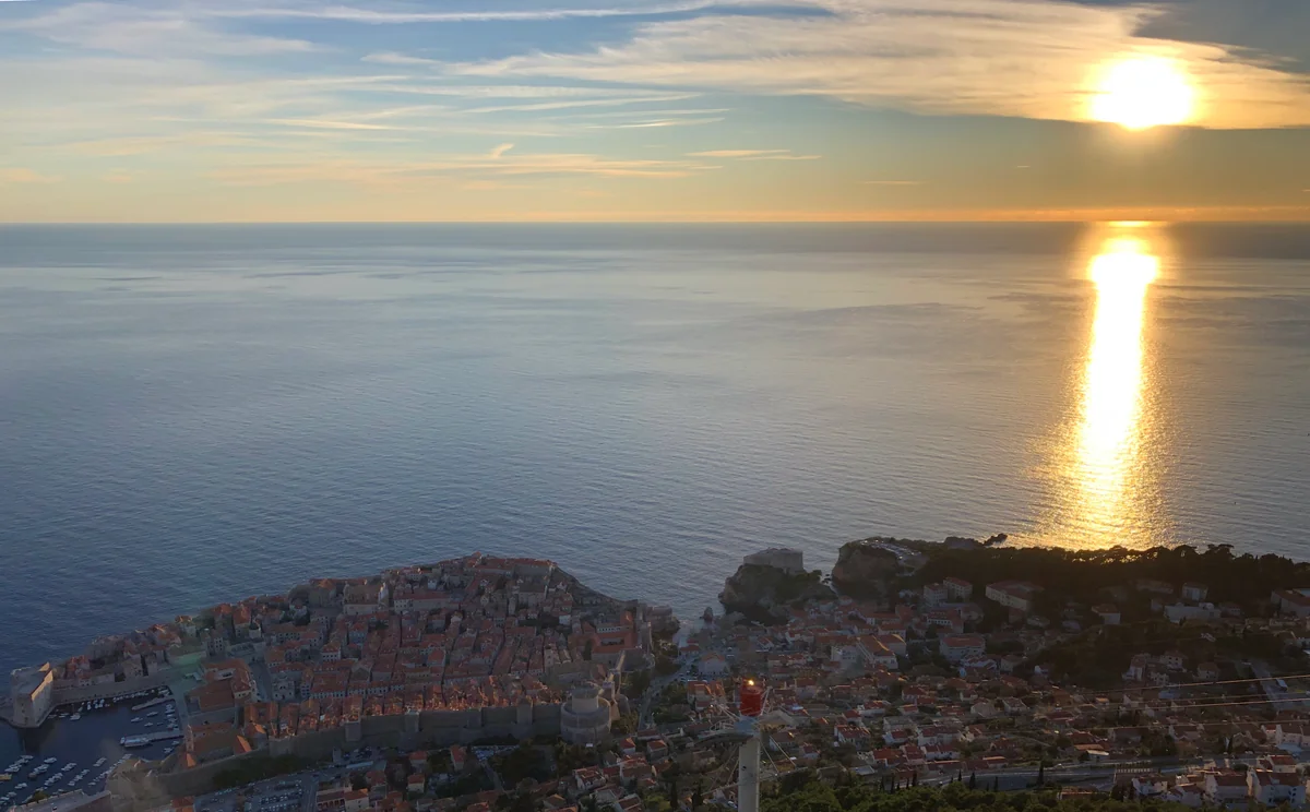 投稿写真：ドブロブニクの夕陽