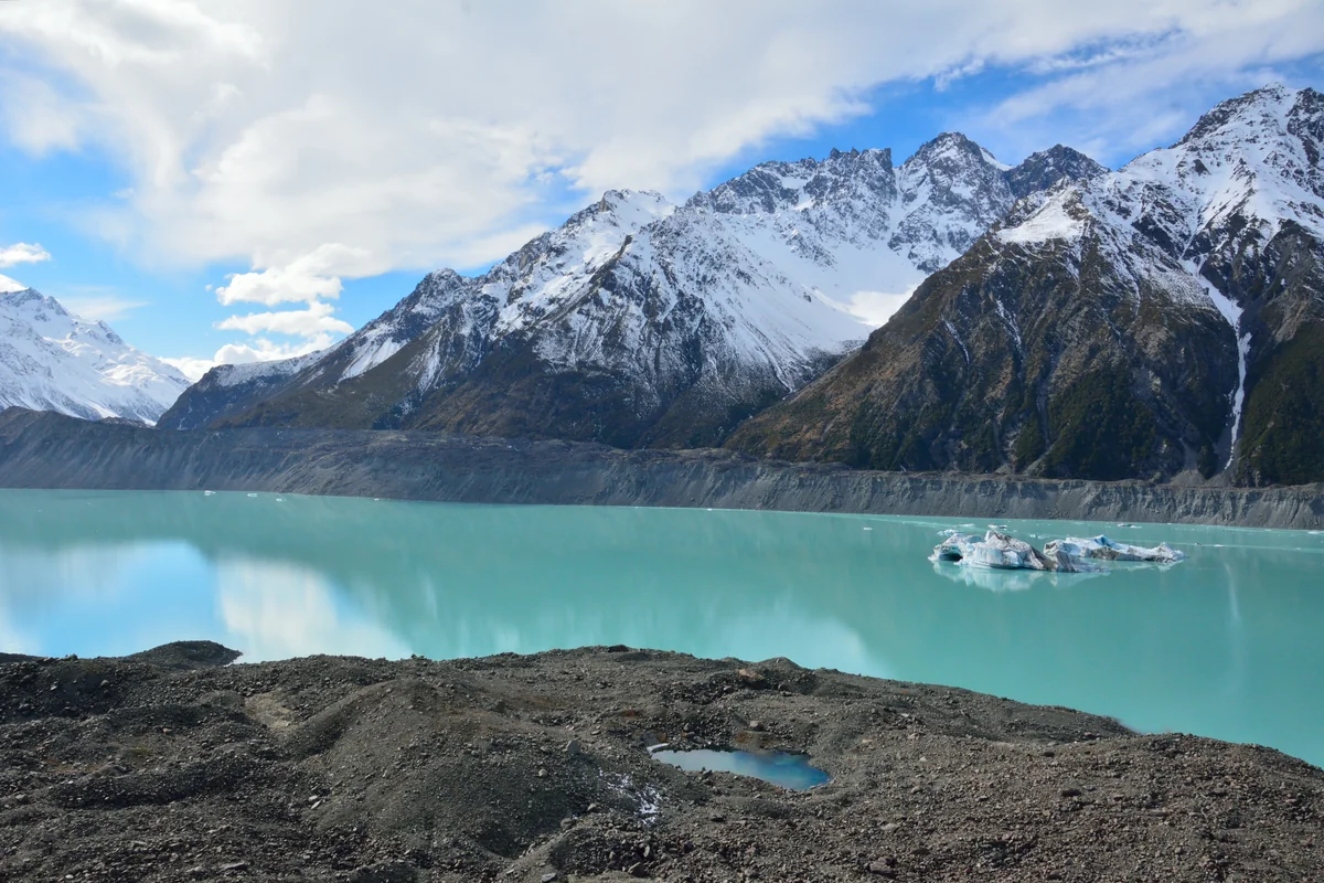 投稿写真：タズマン氷河湖