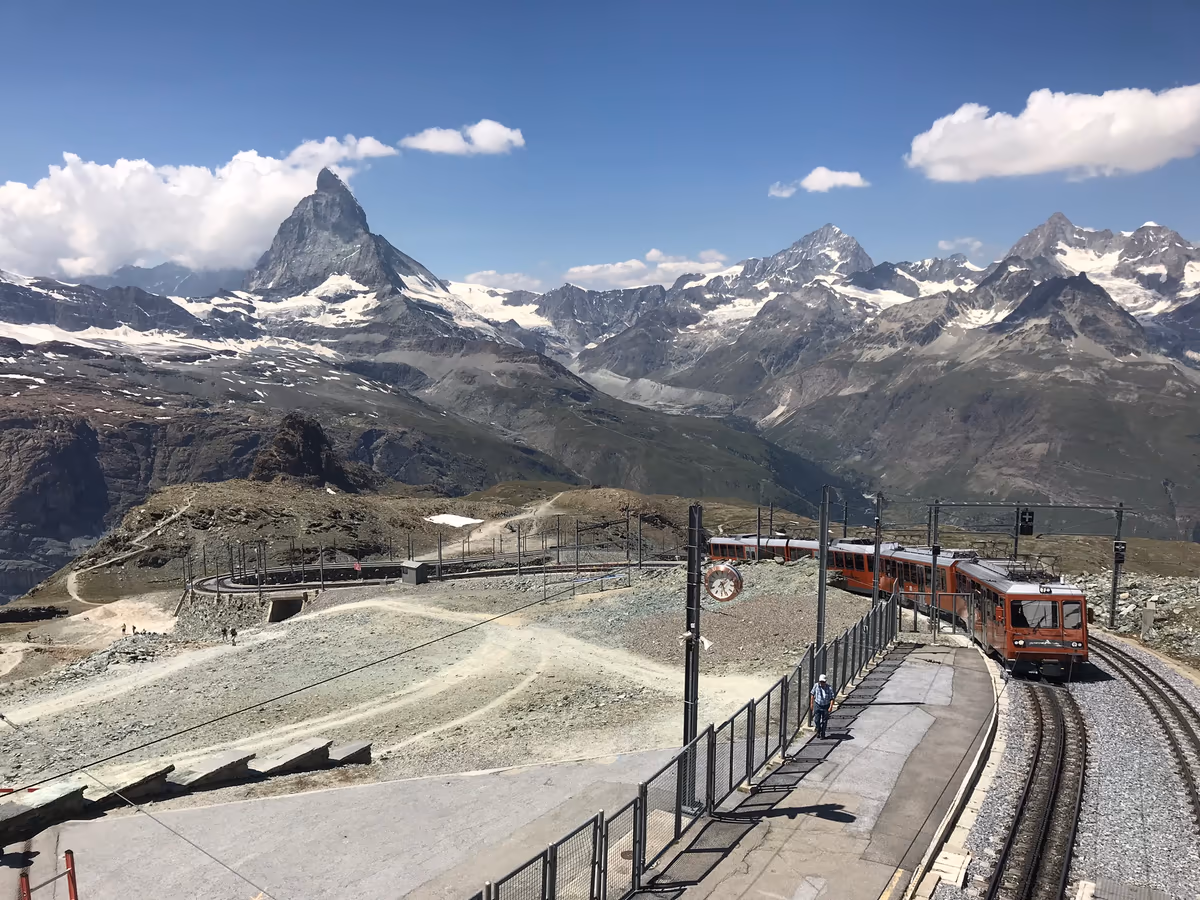投稿写真：マッターホルンとゴルナグラード鉄道