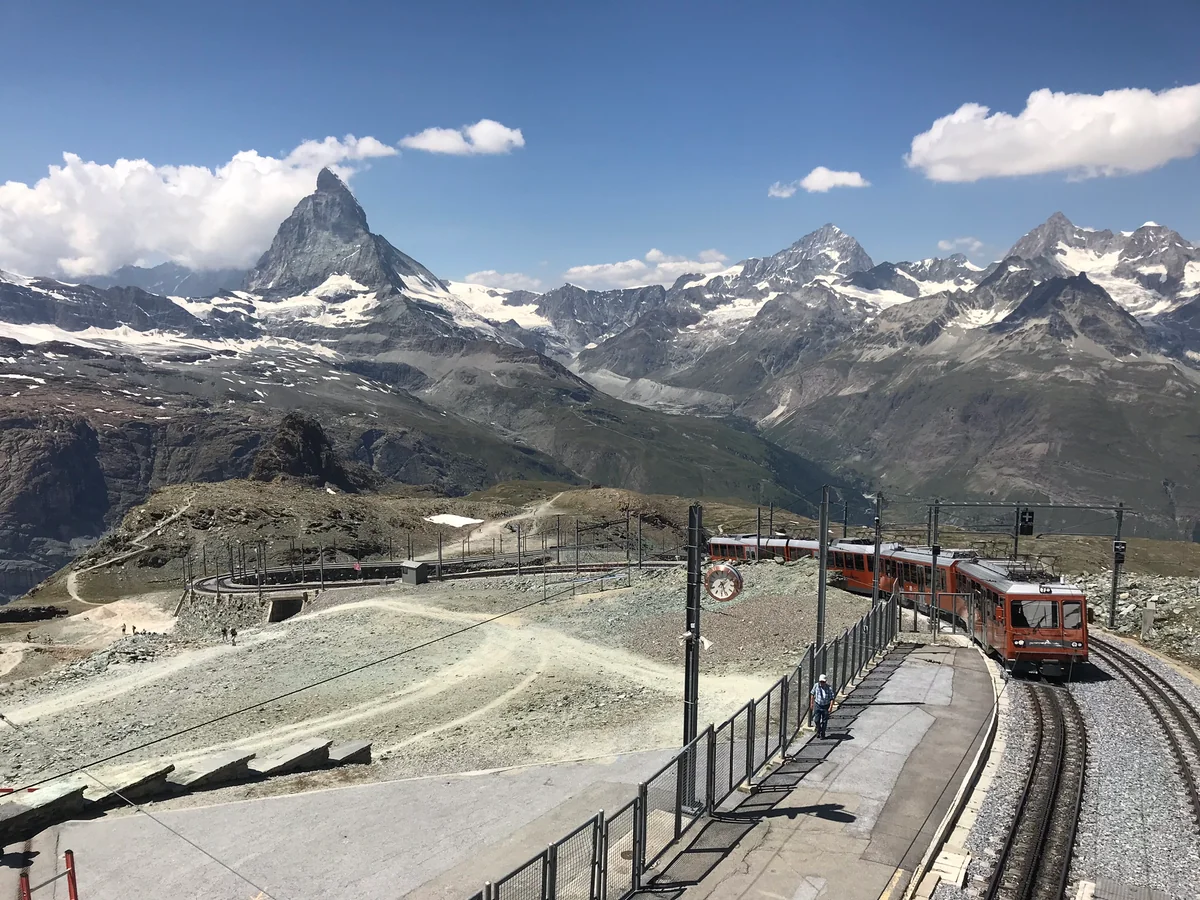 投稿写真：マッターホルンとゴルナグラード鉄道