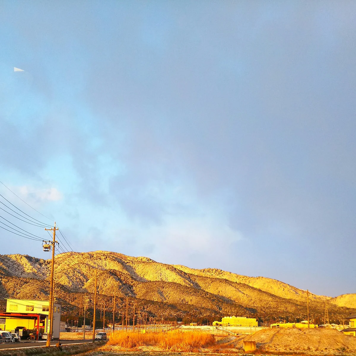 投稿写真：黄金の山なみ！