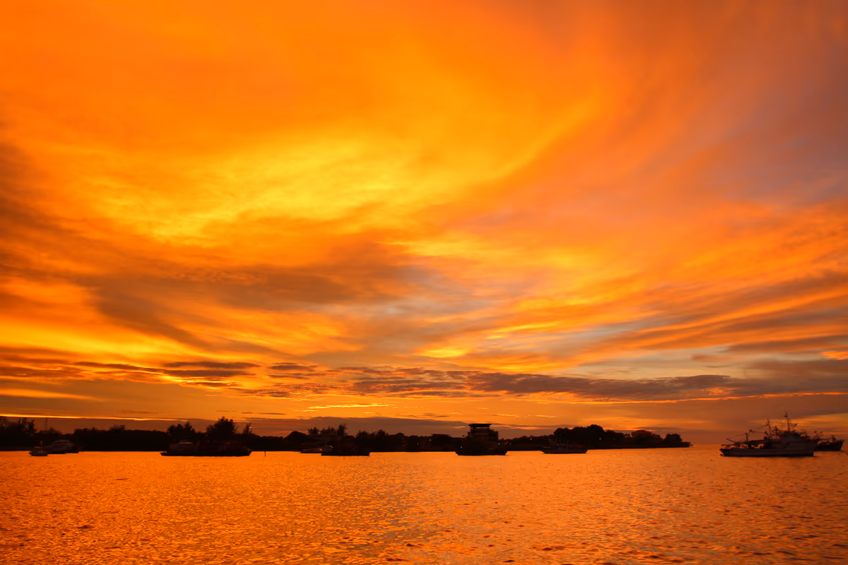 投稿写真：コタキナバルの夕焼け