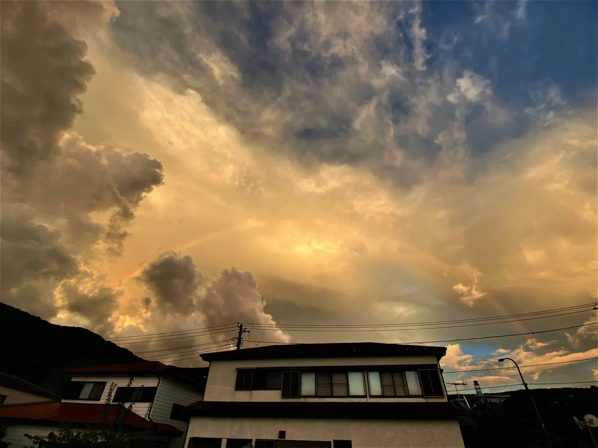 投稿写真：夕方の虹