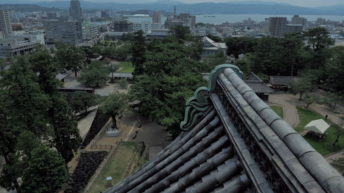 投稿写真：松江城天守閣より松江市街