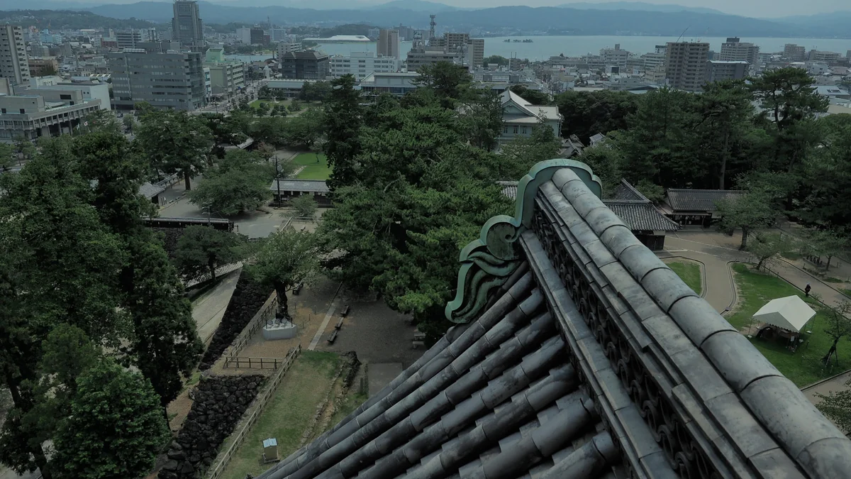 投稿写真：松江城天守閣より松江市街