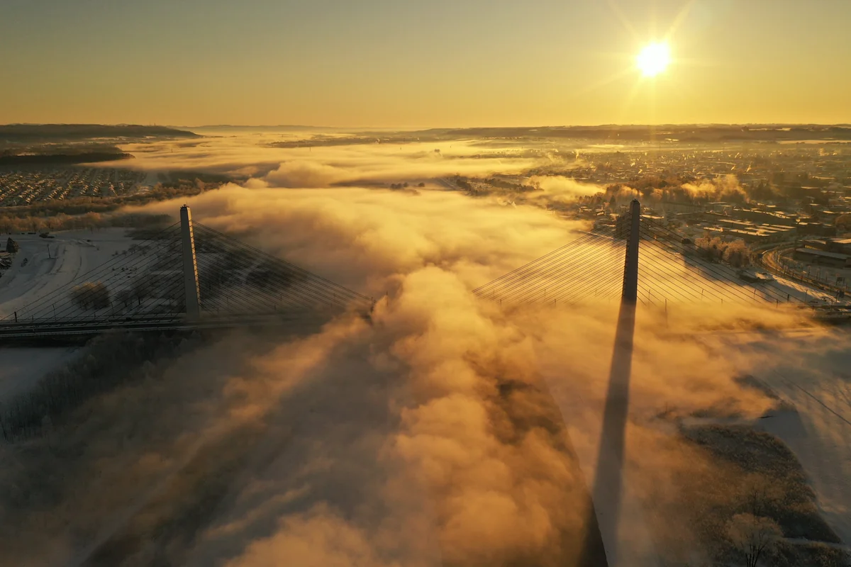 投稿写真：十勝に降り立つ冬の『龍』