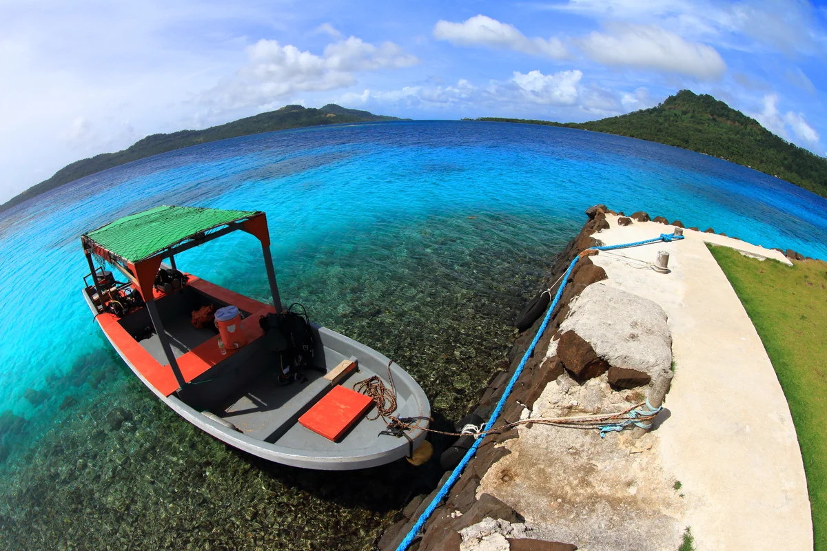 投稿写真：チュークの海と島