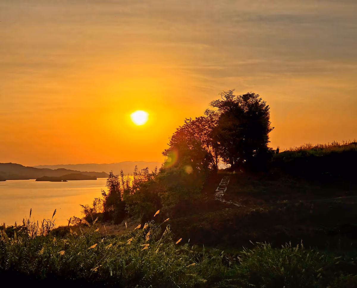 投稿写真：大村湾の夕日