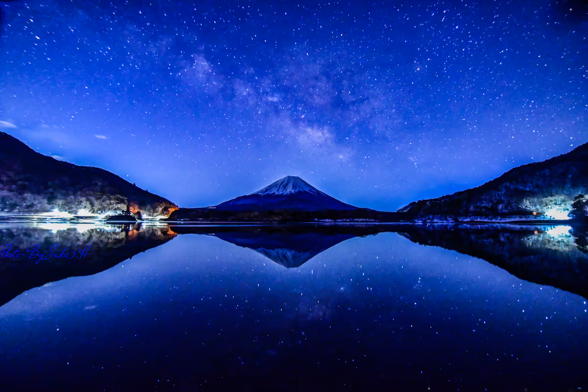 投稿写真：富士山と天の川