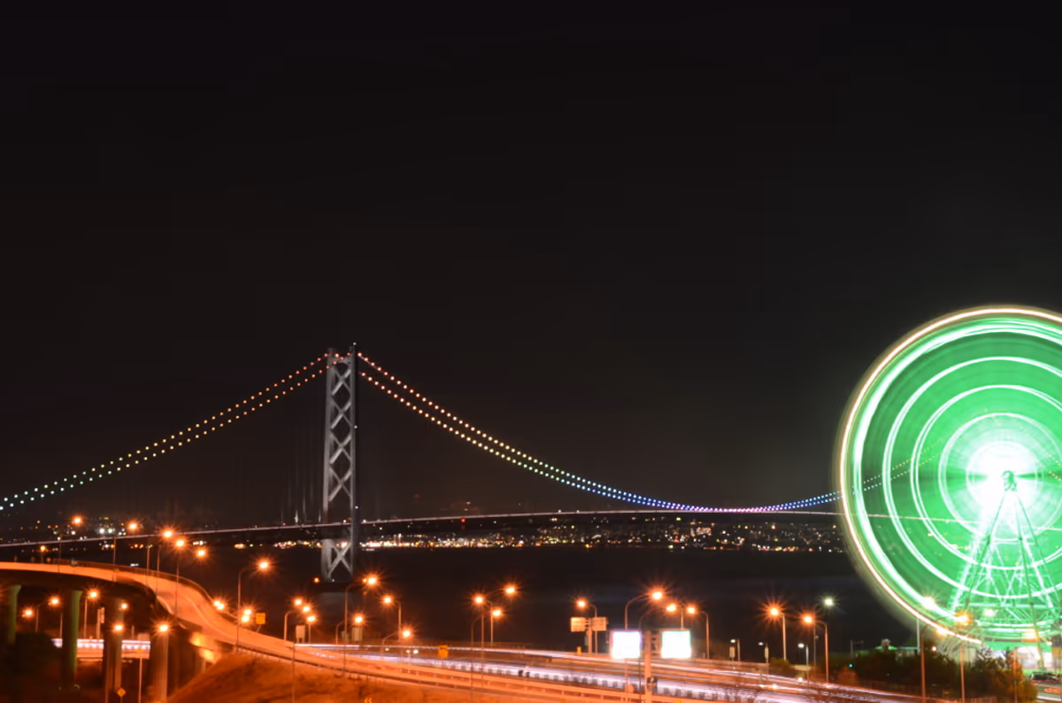 投稿写真：明石海峡夜景