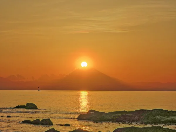 投稿：左寄りダイヤモンド富士の始まり