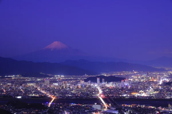 投稿：富士山と静岡市街夜景