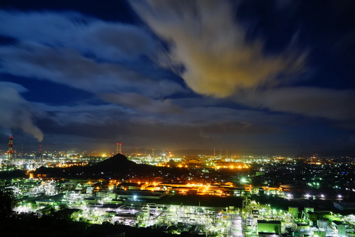 投稿写真：「水島臨海工業地帯」