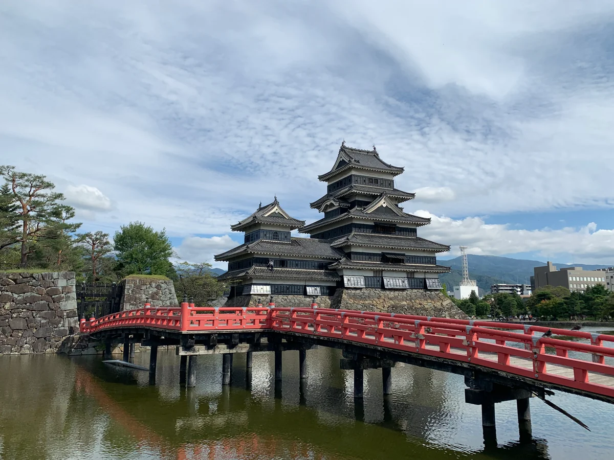 投稿写真：松本城と龍雲