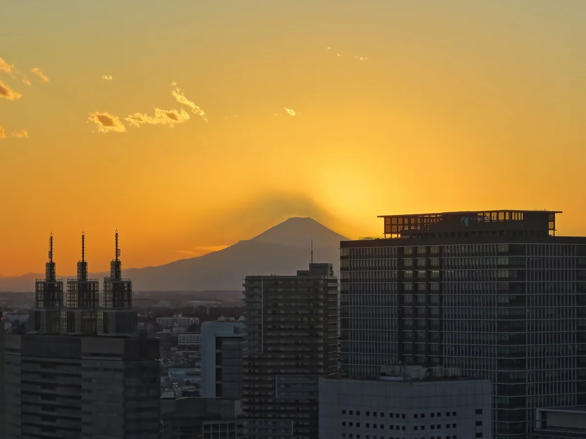 投稿写真：影富士&夕富士