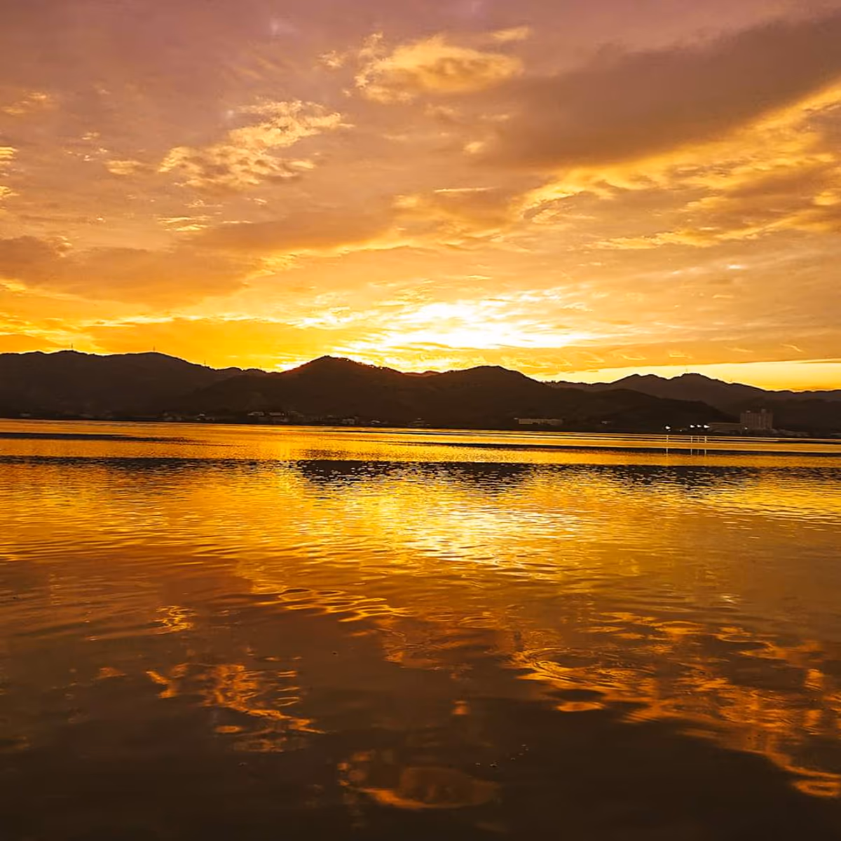 投稿写真：夕暮れの水辺