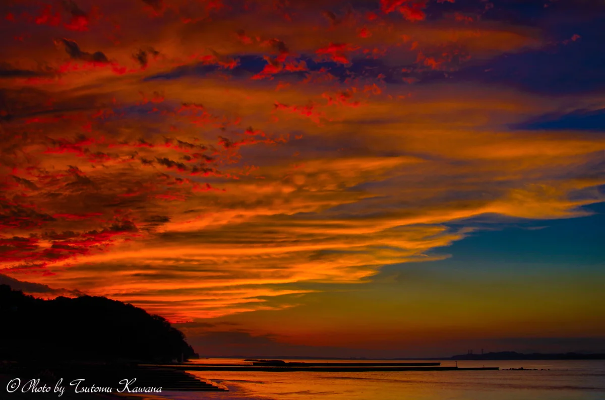 投稿写真：房総富津上総湊の超夕焼け空！