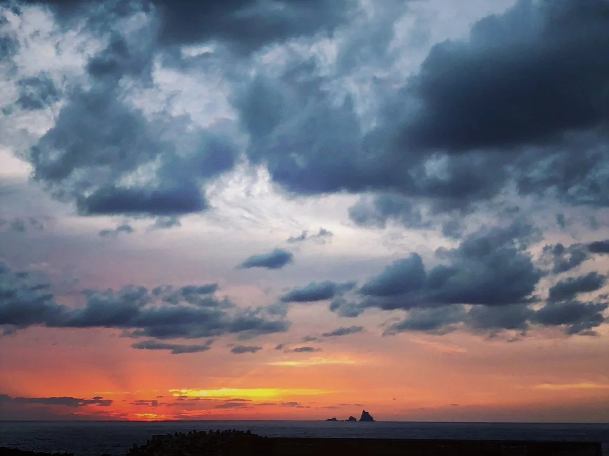 投稿写真：定点観測の夕陽
