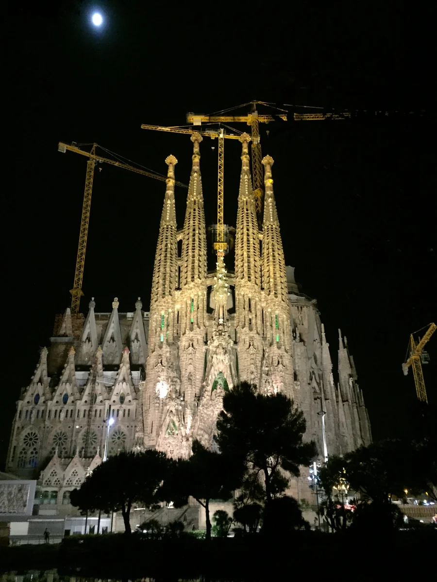 投稿写真：サクラダファミリアの夜