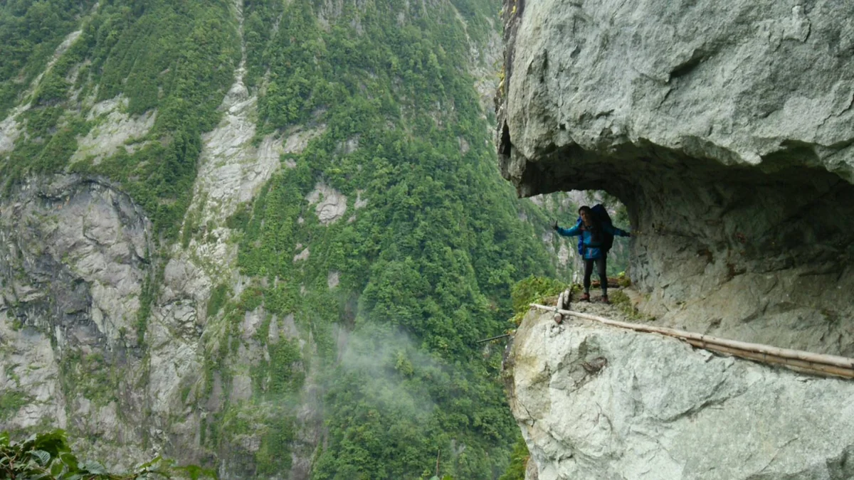 投稿写真：黒部峡谷・水平歩道の大太鼓
