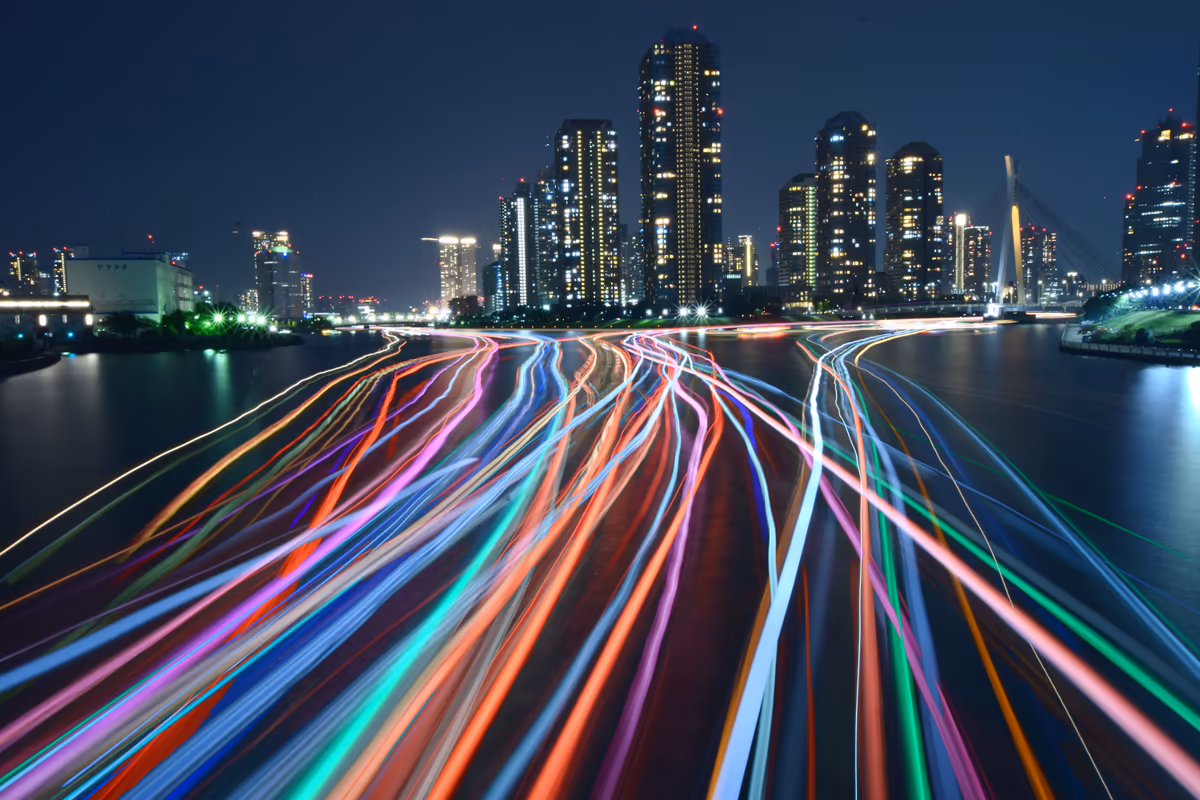 投稿写真：夜の軌跡