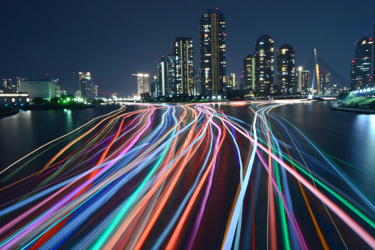 投稿写真：夜の軌跡