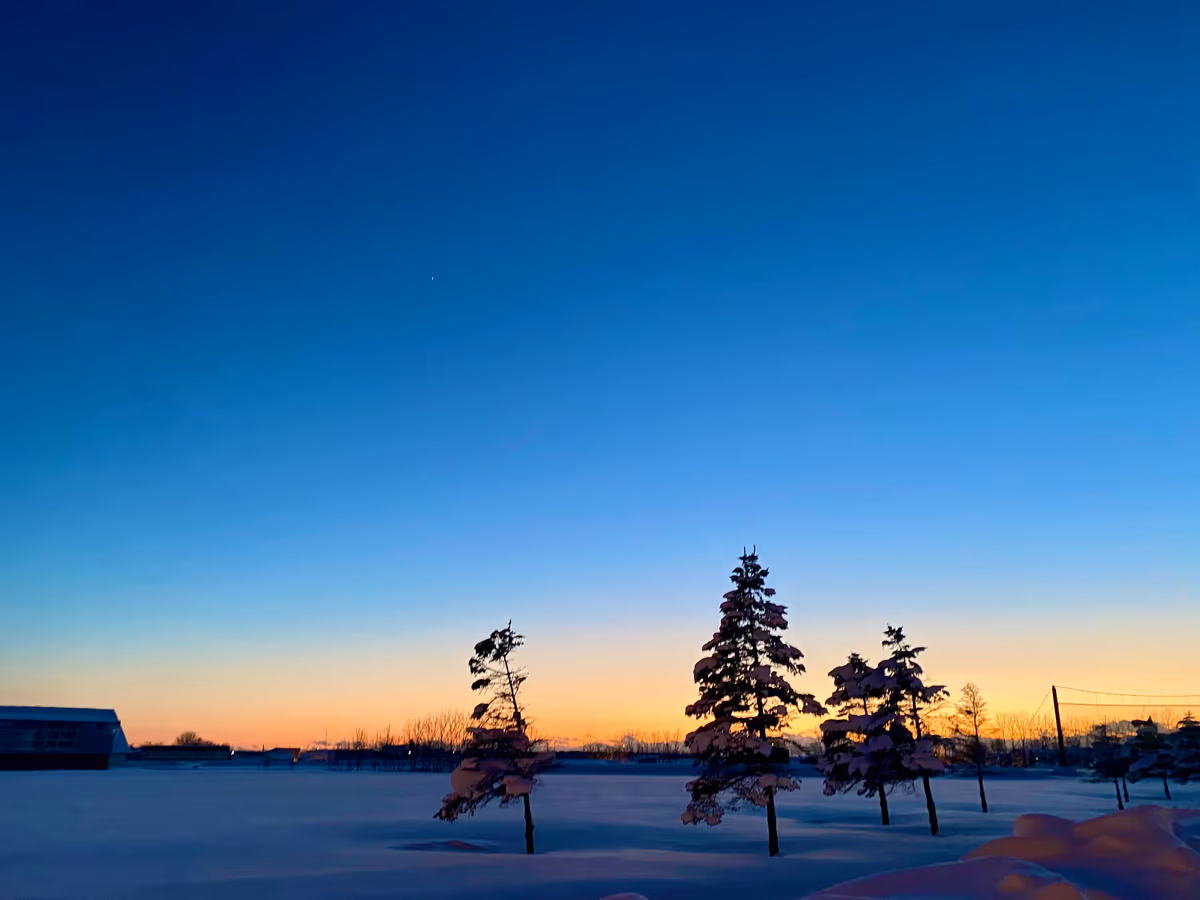 投稿写真：-13℃の夕暮れ