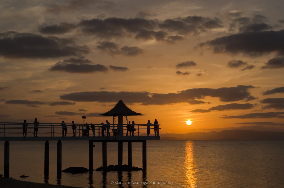 投稿写真：沖縄県石垣島ビーチからの夕日