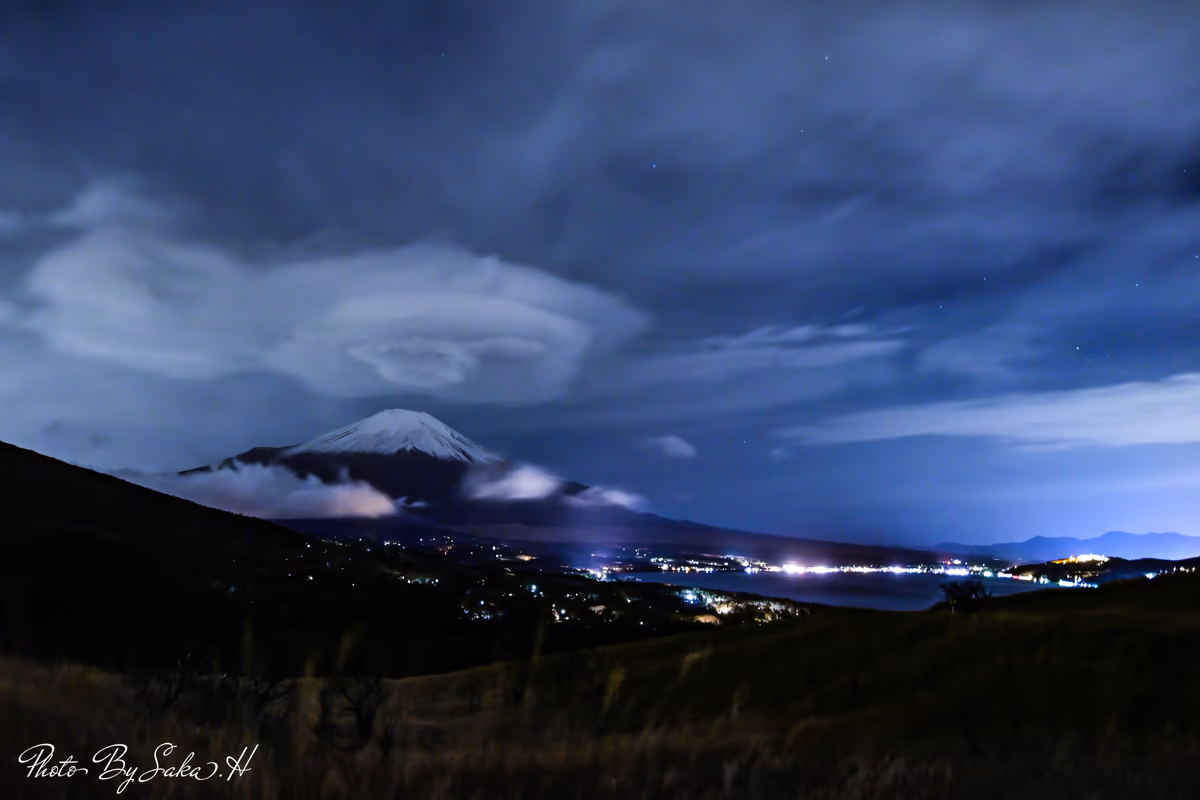 投稿写真：夜中の傘雲
