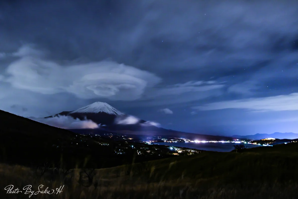 投稿写真：夜中の傘雲