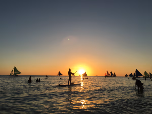 投稿：ボラカイビーチの夕日