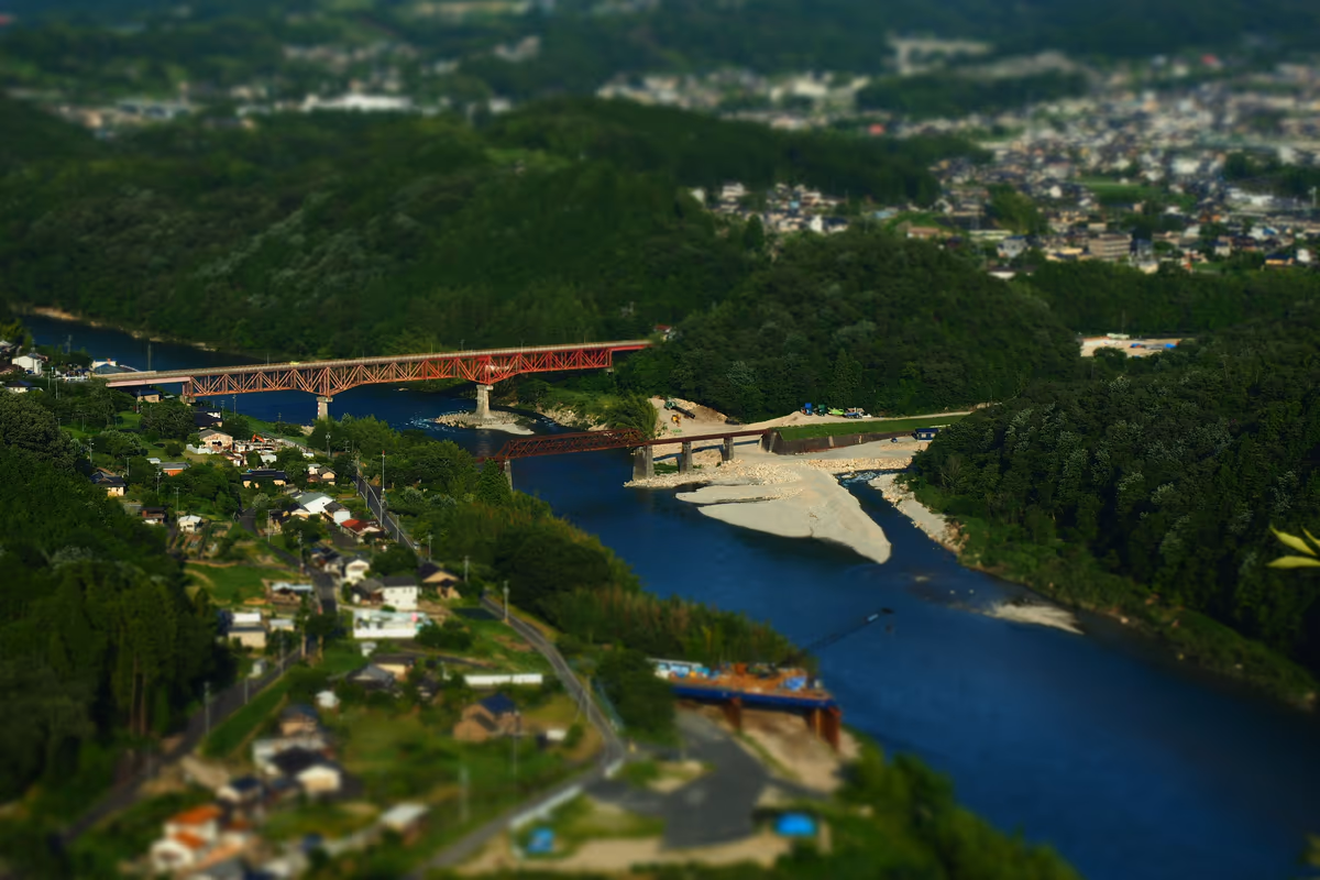 投稿写真：苗木城より　木曽川