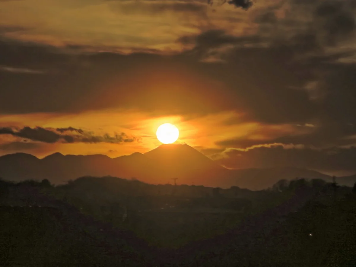 投稿写真：ダイヤモンド富士の始まり