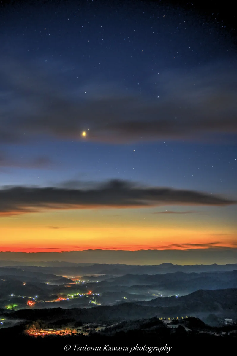 投稿写真：寒朝焼けに昇は蠍の心臓と、サタンの輝きなり。。。