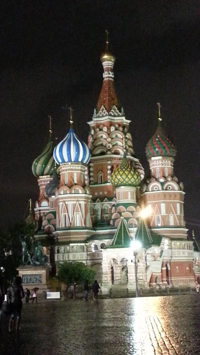 投稿写真：夜のモスクワ