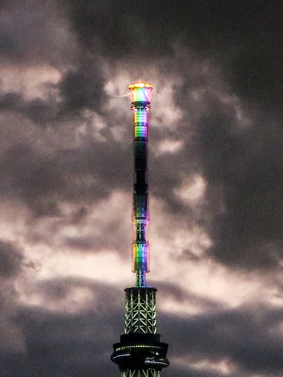 投稿写真：薄雲越しに微かに見えた三日月