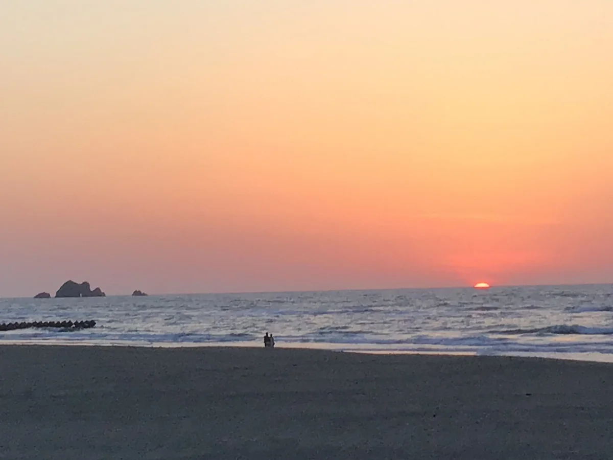 投稿写真：日本海への日没