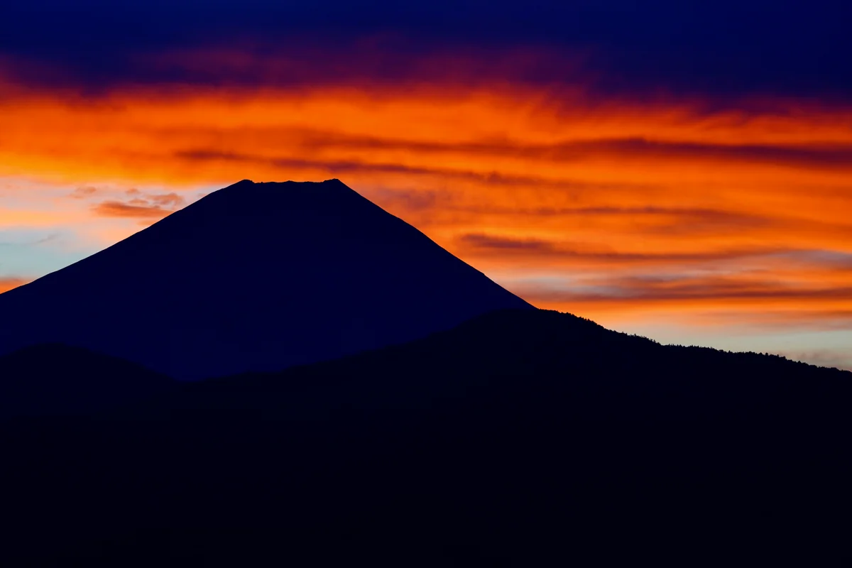投稿写真：朝焼けの富士
